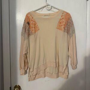 Free People Bandana Shoulder Top